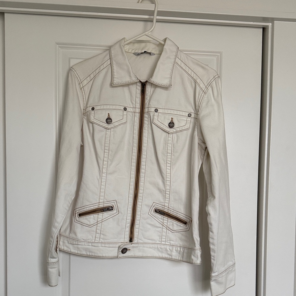CAbi Cream Jean Jacket